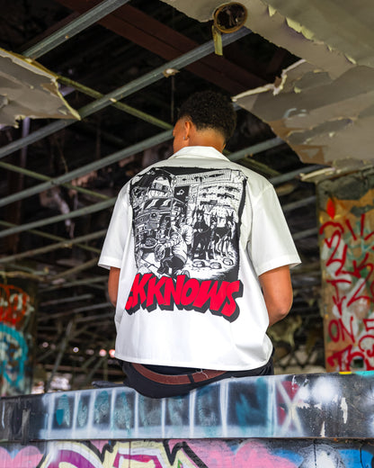 The Chop Shop bowling shirt